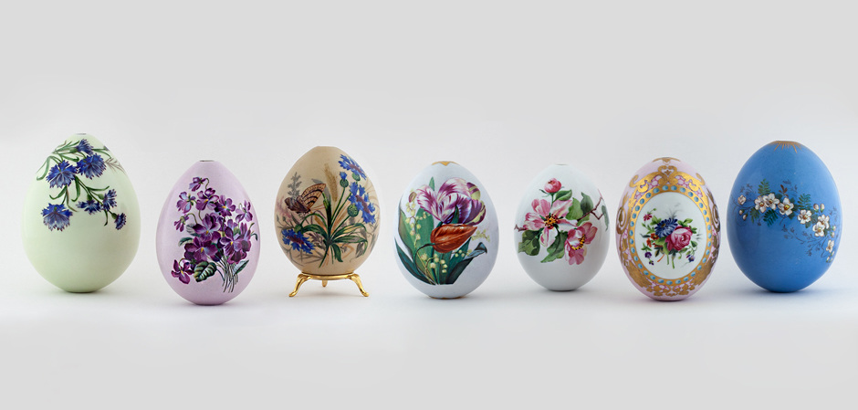 70 императорских пасхальных фарфоровых яиц XIX – начала ХХ века