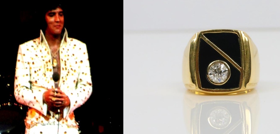 Элвис Пресли и его перстень, проданный на аукционе