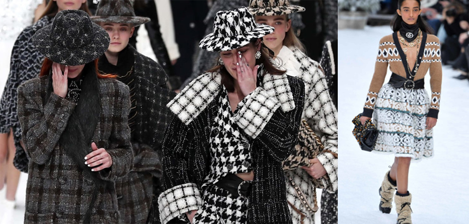 Показ Chanel на Paris Fashion Week, посвященный памяти Карла Лагерфельда